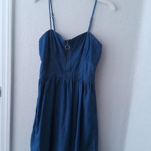 denim babydoll dress